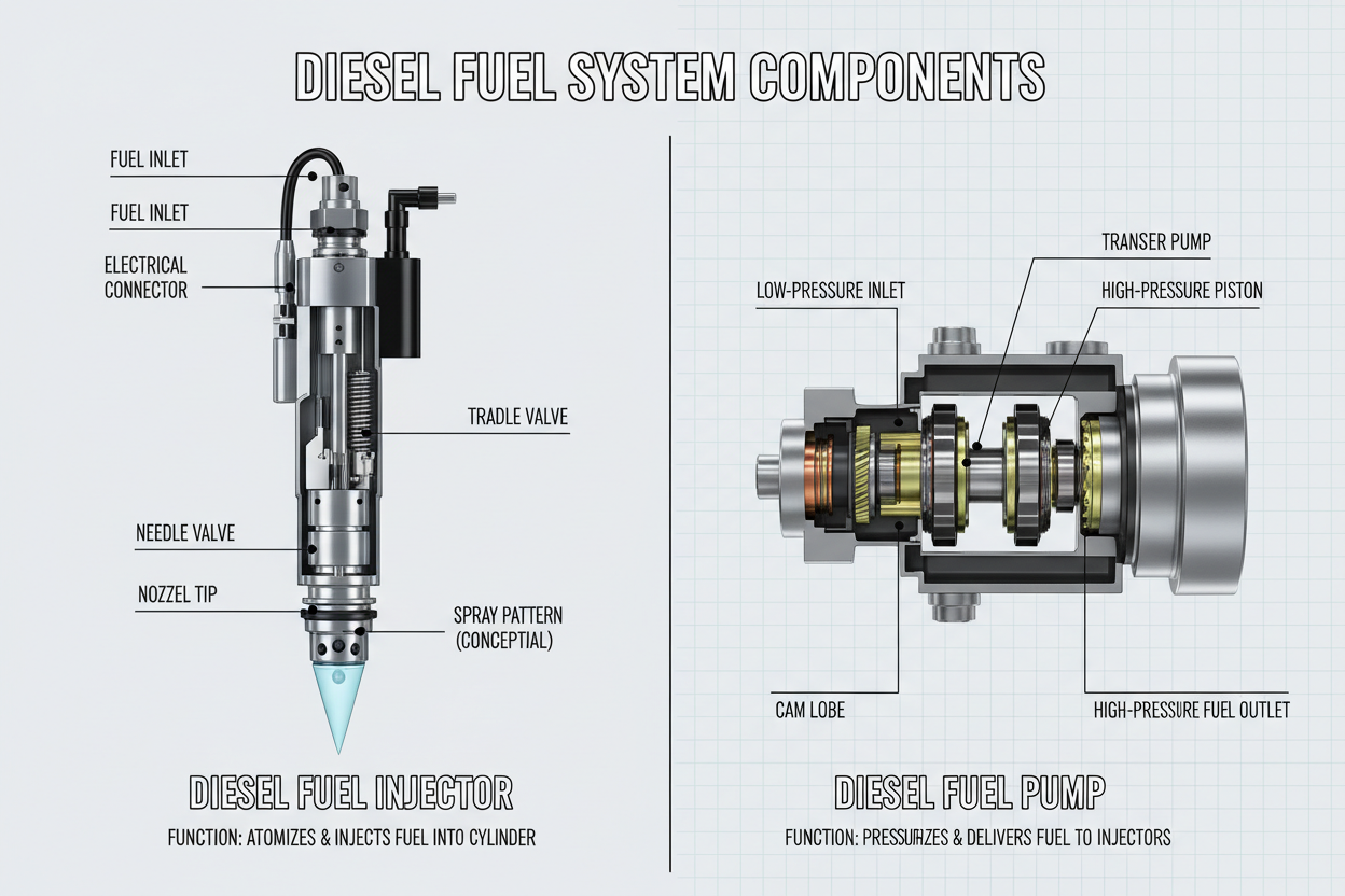 Diesel Fuel Injectors vs Fuel Pumps: Understanding the Difference